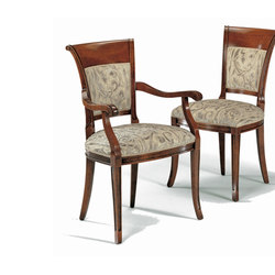 Wood Dining Chair with Armrest | Sedie | BK Barrit