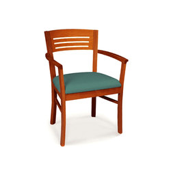 Wood Dining Chair with Armrest