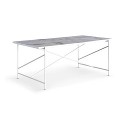 Dining Table 185 White - White Marble | Tabletop rectangular | HANDVÄRK