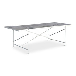Dining Table 230 White - White Marble