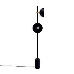 Handvärk - Studio Table Lamp - Lampada da tavolo - Black/Brass Base - Black  Shade
