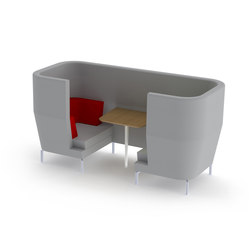 Entente High Back Booth - 2 Person | Sound absorbing furniture | Boss Design