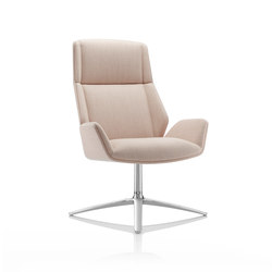 Kruze Lounge High Back fully upholstered | Armchairs | Boss Design