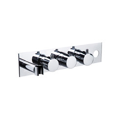 pure∙2 | wall-mount modular thermostatic tubfiller & handshower trim | Bath taps | Blu Bathworks