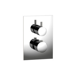 pure∙2 | thermostatic tub/shower valve trim with 2-way diverter, square trim | Shower controls | Blu Bathworks