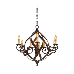 Gramercy Chandelier | Suspended lights | Currey & Company
