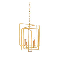 Metro Square Chandelier | Suspended lights | Currey & Company