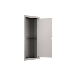 FURNITURE | Built-in vertical cabinet with shelf | Silver | Bathroom furniture | Armani Roca