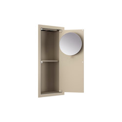 FURNITURE | Built-in cabinet with magnifying mirror | Greige | Wall cabinets | Armani Roca