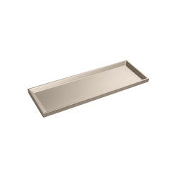 ACCESSORIES | Countertop tray for 1800 mm furniture. | Greige | Bathroom accessories | Armani Roca