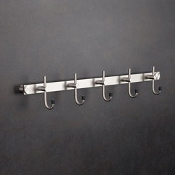Hook rail with 5 long hooks | Hook rails | PHOS Design