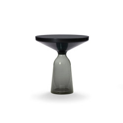 Bell Side Table steel-glass-grey | Tavolini alti | ClassiCon