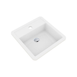 Linea lavabi - One hole rectangular washbasin upon top