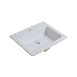 Linea lavabi - One hole rectangular washbasin | Wash basins | Olympia Ceramica
