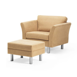 HJM Lotus Armchair with footstool