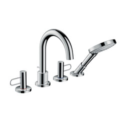 AXOR Uno 4-hole rim mounted bath mixer loop handle | Bathroom taps | AXOR