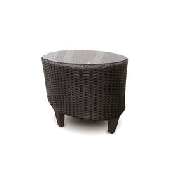 Corona Side Table With Tempered Glass Top