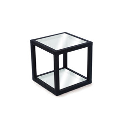 Margarita Side Table With Frosted Glass Top | Tabletop square | Kannoa