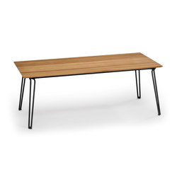 Slope Table, 200 x 90, Tabletop Teak | Contract tables | Weishäupl