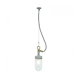 Well Glass Pendant, Galvanised, Clear Glass | Suspended lights | Original BTC