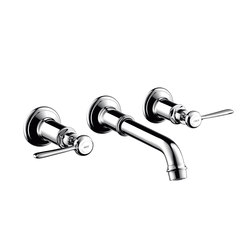 AXOR Montreux 3-hole basin mixer for concealed installation and lever handles | Wash basin taps | AXOR