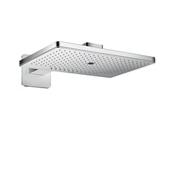 AXOR Shower Collection Overhead shower 460 / 300 3jet with shower arm and softcube escutcheons | Shower controls | AXOR