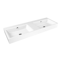 Puro countertop double washbasin (two depressions) alpine white | Wash basins | Kaldewei