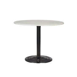 Roll Table White Marble Top 900mm | Dining tables | Tom Dixon