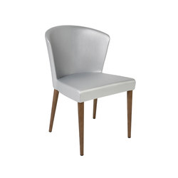Verona Chair, Silver With Wenge Legs