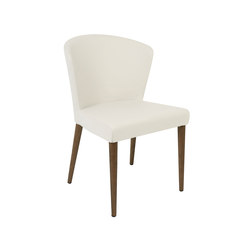 Verona Chair, White With Wenge Legs