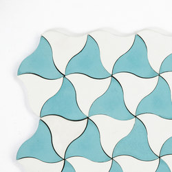 Kite-Aqua-White | Concrete tiles | Granada Tile
