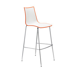 Zebra Bicolore barstool H. 80 | Bar stools | SCAB Design