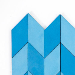Short-Accordion-Hopscotch-blue-sky | Concrete tiles | Granada Tile