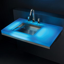 Ebb Concept - Wall Mounted Cast Resin Deck Featuring Ebb Basin | Wash basins | Neo-Metro