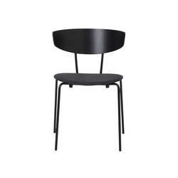 Herman Dining Fiord - Black/191 D. Grey | Chairs | ferm LIVING