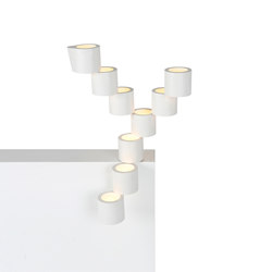 Twister white table lamp