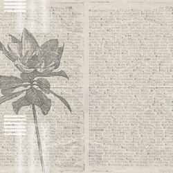 Words And Flowers | Wall coverings / wallpapers | LONDONART