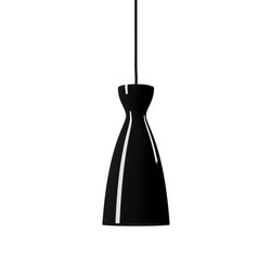 Pretty long Pendelleuchte schwarz glänzend | Suspended lights | Nyta