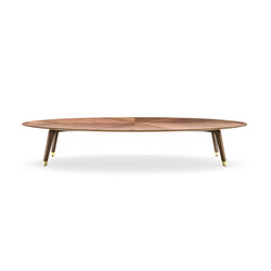 Milton coffee table | Tabletop oval | black tie