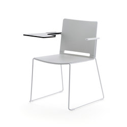 laFILÒ PLASTIC WRITING TABLET ARMCHAIR | Chairs | Diemmebi