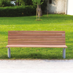 vltau | Park bench with backrest | Seating | mmcité