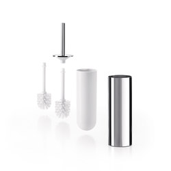 Mylove wall-mounted / free-standing toilet brush holder, white spare brush included | Bathroom accessories | Inda