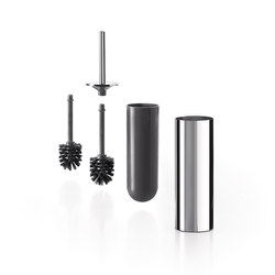 Mylove wall-mounted / free-standing toilet brush holder, grey spare brush included | Toilet brush holders | Inda