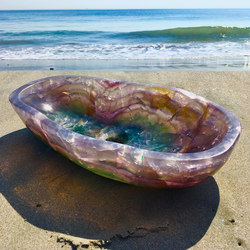 Onyx Wabi Vessel, Purple | Wash basins | Stone Forest