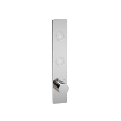 Toko | Round Vertical 2 Outlet Thermostatic Shower Mixer | Shower controls | BAGNODESIGN