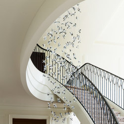 Flower Bespoke Staircase | Chandeliers | Windfall