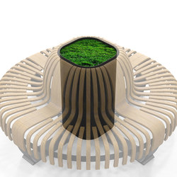 Radius Planter Divider Donut | Privacy screen | Green Furniture Concept
