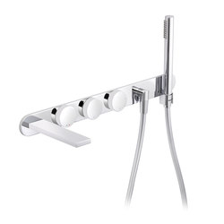 Tune | Concealed bath and shower mixer, , waterfall |  | rvb