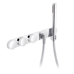 Tune | Concealed shower thermostat with hand shower | Bath taps | rvb