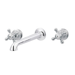 1920-1921 | 3-hole wall-mounted sink mixer, Cotton spout | Wash basin taps | rvb